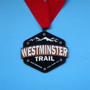 ميداليات الماراثون المعدنية المخصصة نصف ميدالية ماراثون
