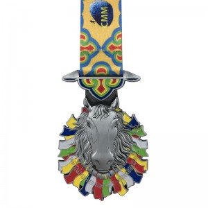 التصميم الخاص ميداليات رياضية ميدالية للفضة والميداليات التذكارية الشريطية