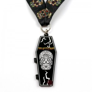 ميت المعادن يموت 7/8 بوصة متيرة ميدالية معدنية ميدالية هالوين كلامشيل الرياضية